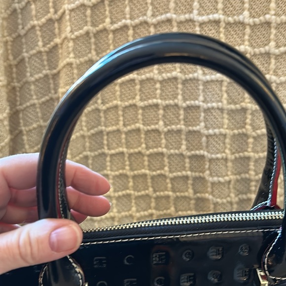 Arcadia Italian black patent leather bag with snakeskin sides - Picture 6 of 10